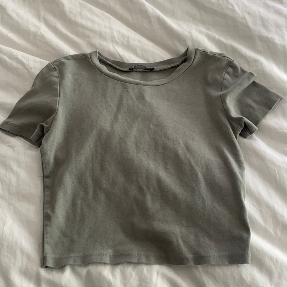 ZARA cropped tee